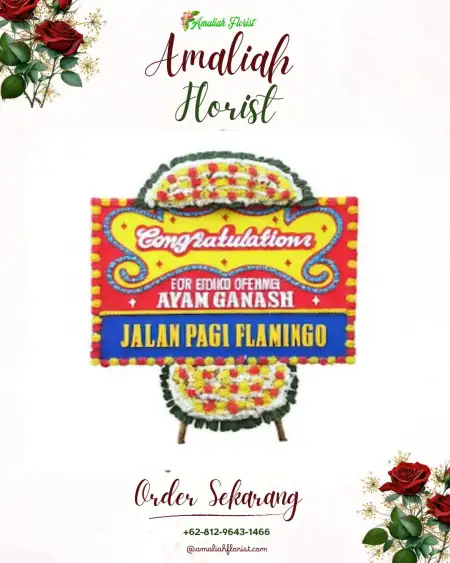 Sewa Papan Bunga Gereba